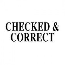 Stock Stamp S-06 Checked/Correct ↓